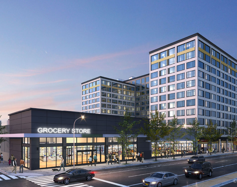 On-site grocer at The Carson, located at 5th and Spring Garden in Northern Liberties.