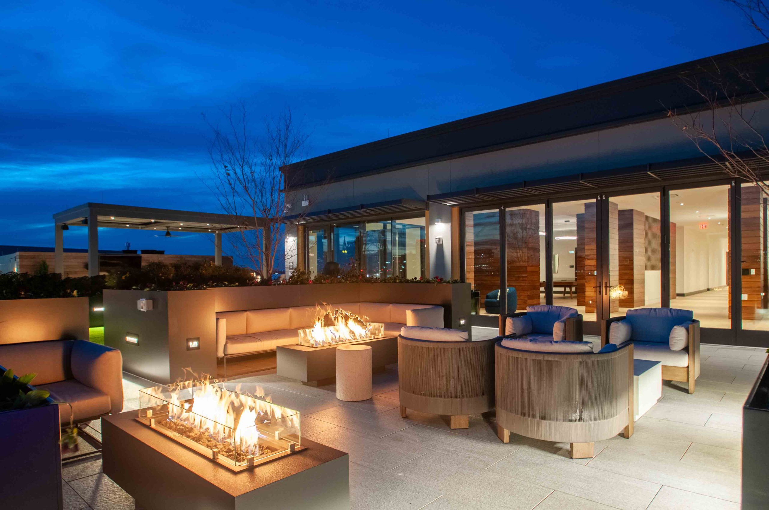 Rooftop firepits